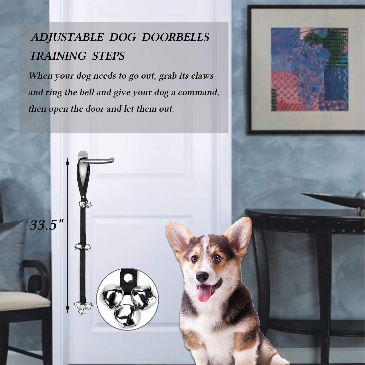 4-in-1 Dog Training Kit – Treat Pouch, Clicker, Whistle & Doorbells