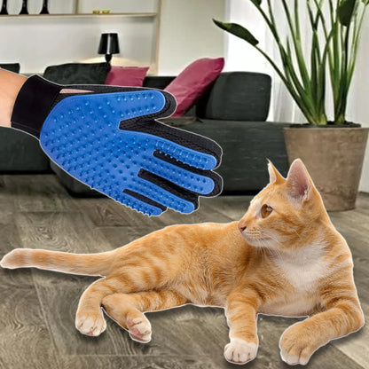 Pet Grooming Deshedding Gloves – Hair Removal & Massage Brush (Pair)