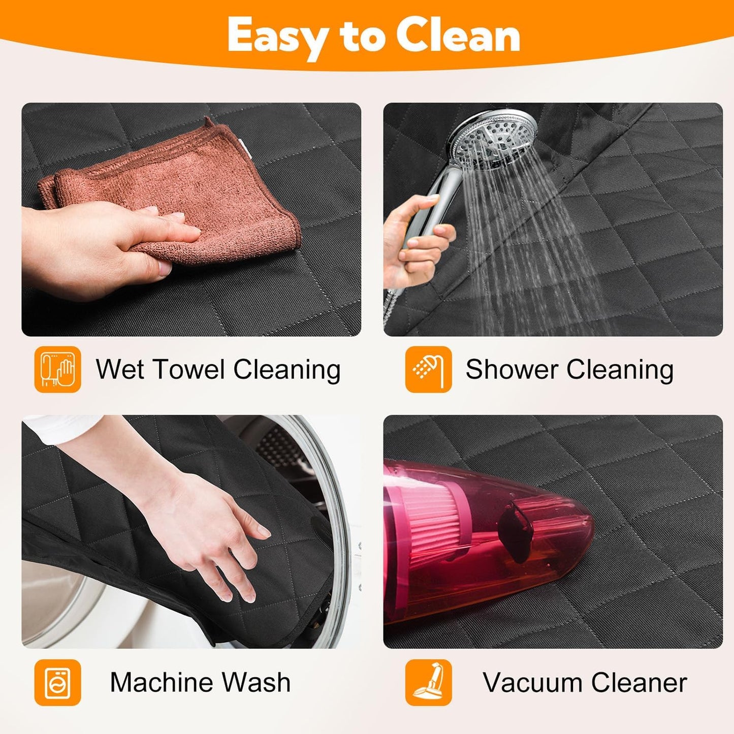 Waterproof Dog Car Seat Cover Hammock – Heavy Duty Back Seat Protector for Cars & SUVs